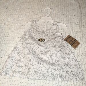 Nwt Rivalry Threads Baby Girls Dress w/ Diaper Cover, Missouri Tigers Sz 12m